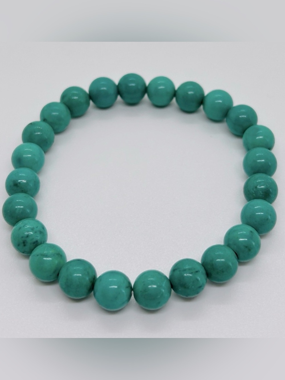 8mm Turquoise Stretch Bracelet